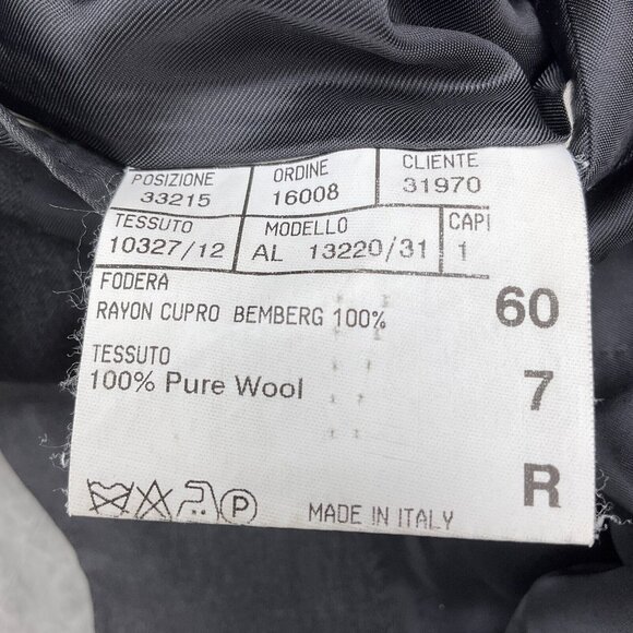 Canali Blazer Men 44 Gray Classic‎ Career Suit Jacket Pure Wool  Italy VTG - Picture 12 of 13